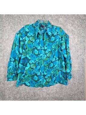 Venezia Women's Two-Piece Shirt/Dress Outfit Blue Size 16/18